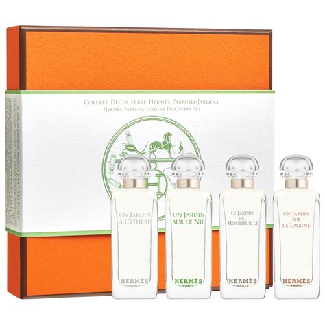 hermes jardin perfume set|hermes deluxe mini perfume set.